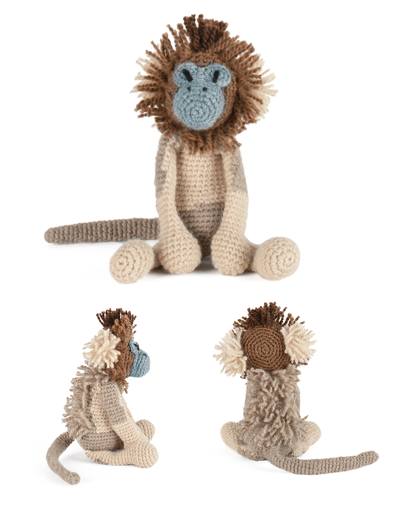 toft ed's animal isla the douc langur amigurumi crochet